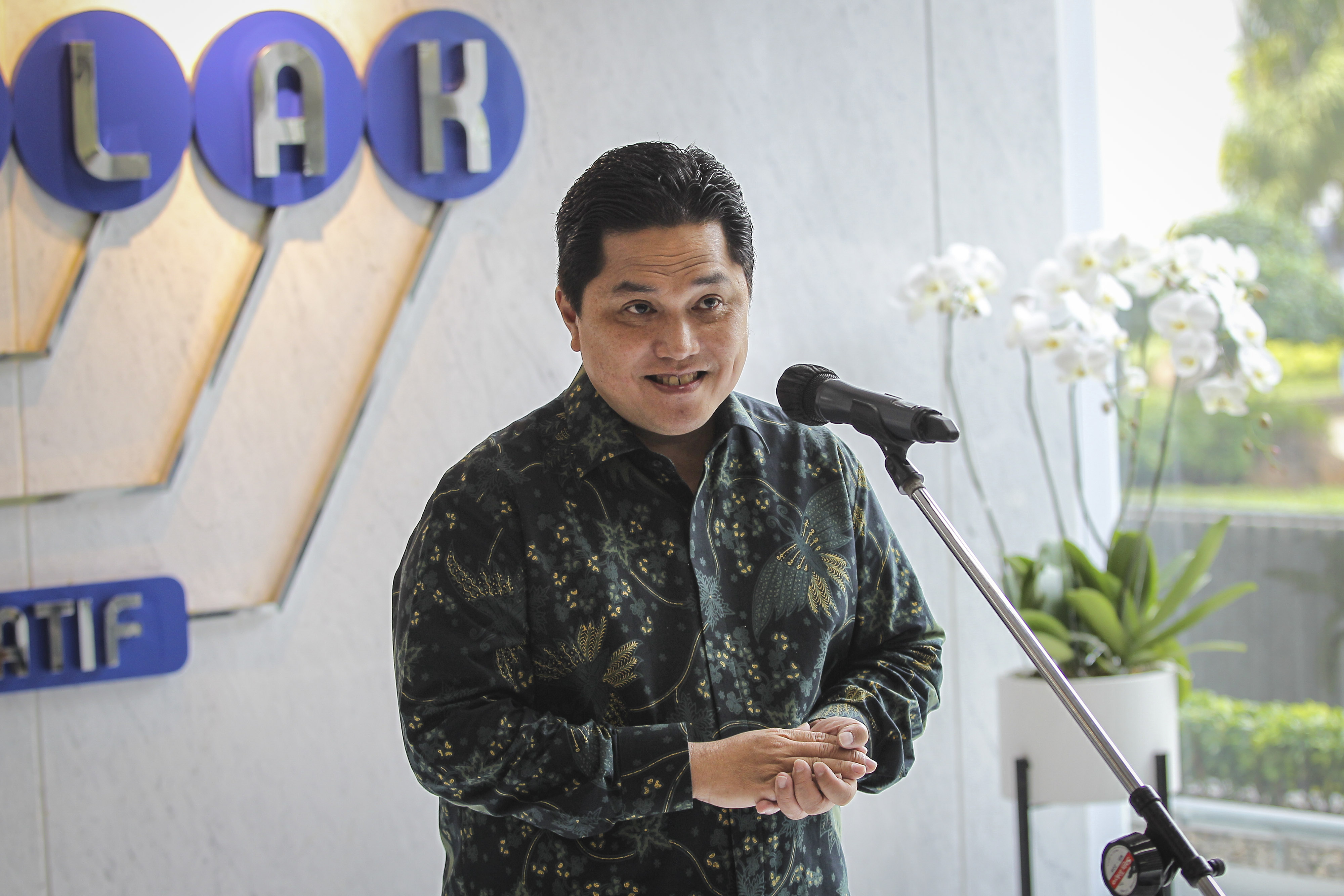 Menteri BUMN dan juga Ketua Umum PSSI Erick Thohir.