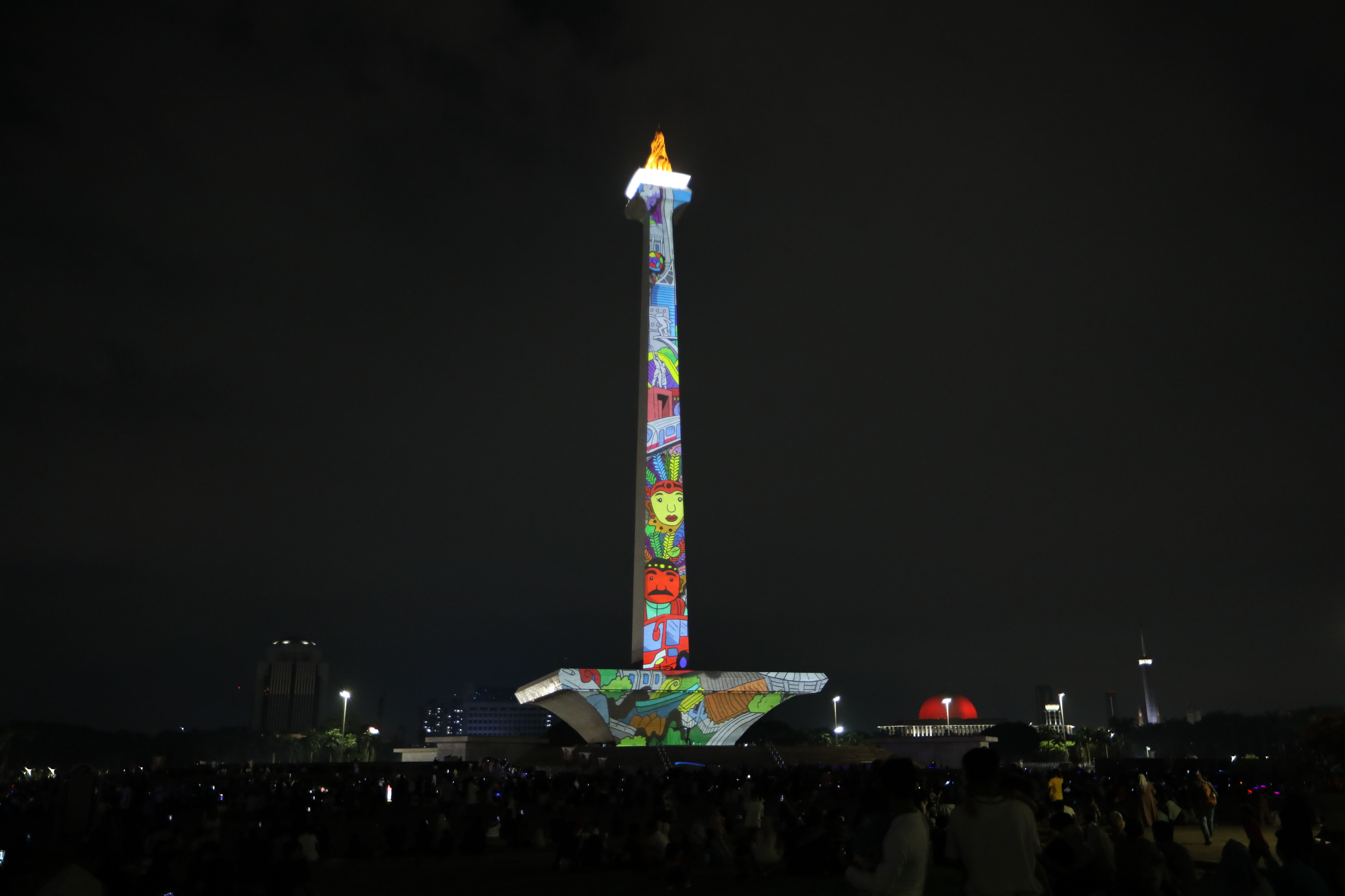 Video mapping dalam Monas Week