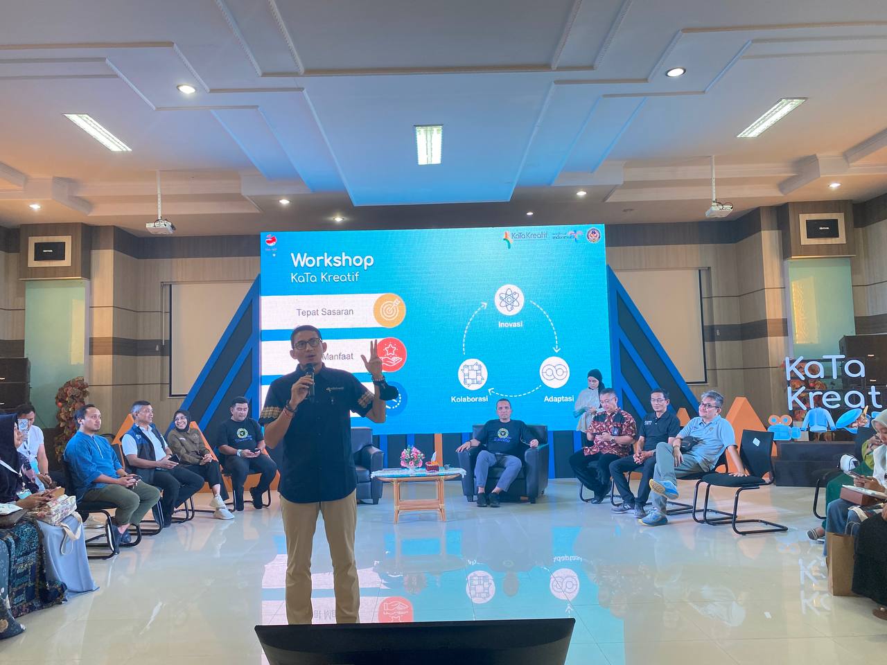 Menparekraf Sandiaga Uno menghadiri Workshop Peningkatan Inovasi dan Kewirausahaan Kabupaten/Kota Kreatif Indonesia di Kota Sabang.