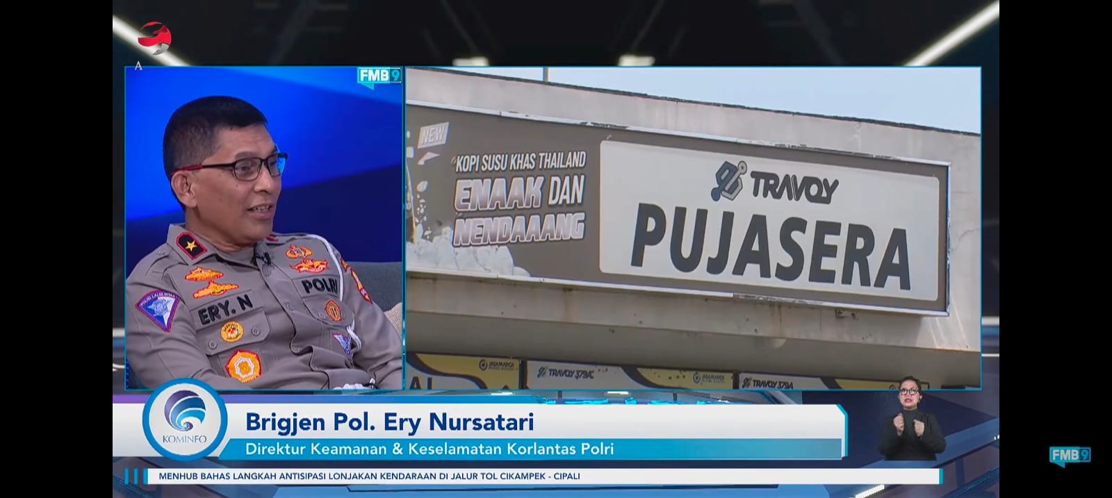 Kakorlantas Brigjen Ery Nursatari dalam diskusi virtual membahas kesiapan mudik lebaran 2023