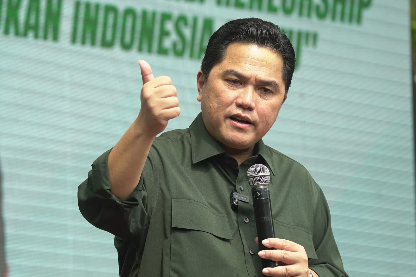 Menteri BUMN dan Ketua Umum PSSI Erick Thohir.  