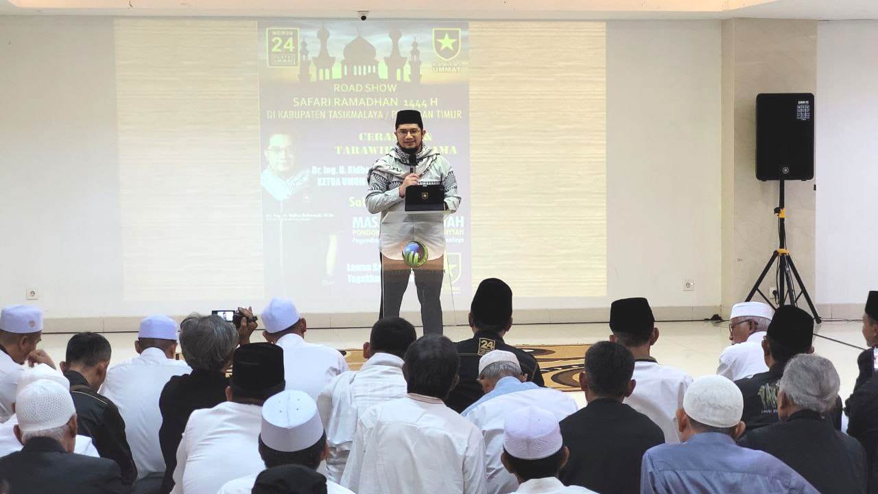 Ketua Umum Partai Ummat Ridho Rahmadi.