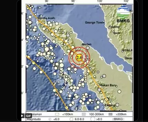 Gempa Sumut Terasa Hingga ke Sumbar