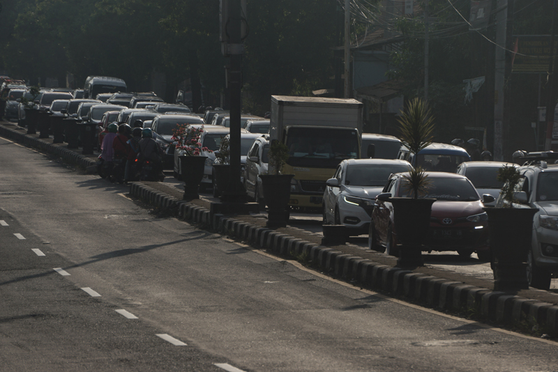 Ilustrasi kepadatan kendaraan pemudik di Jalur Pantura.