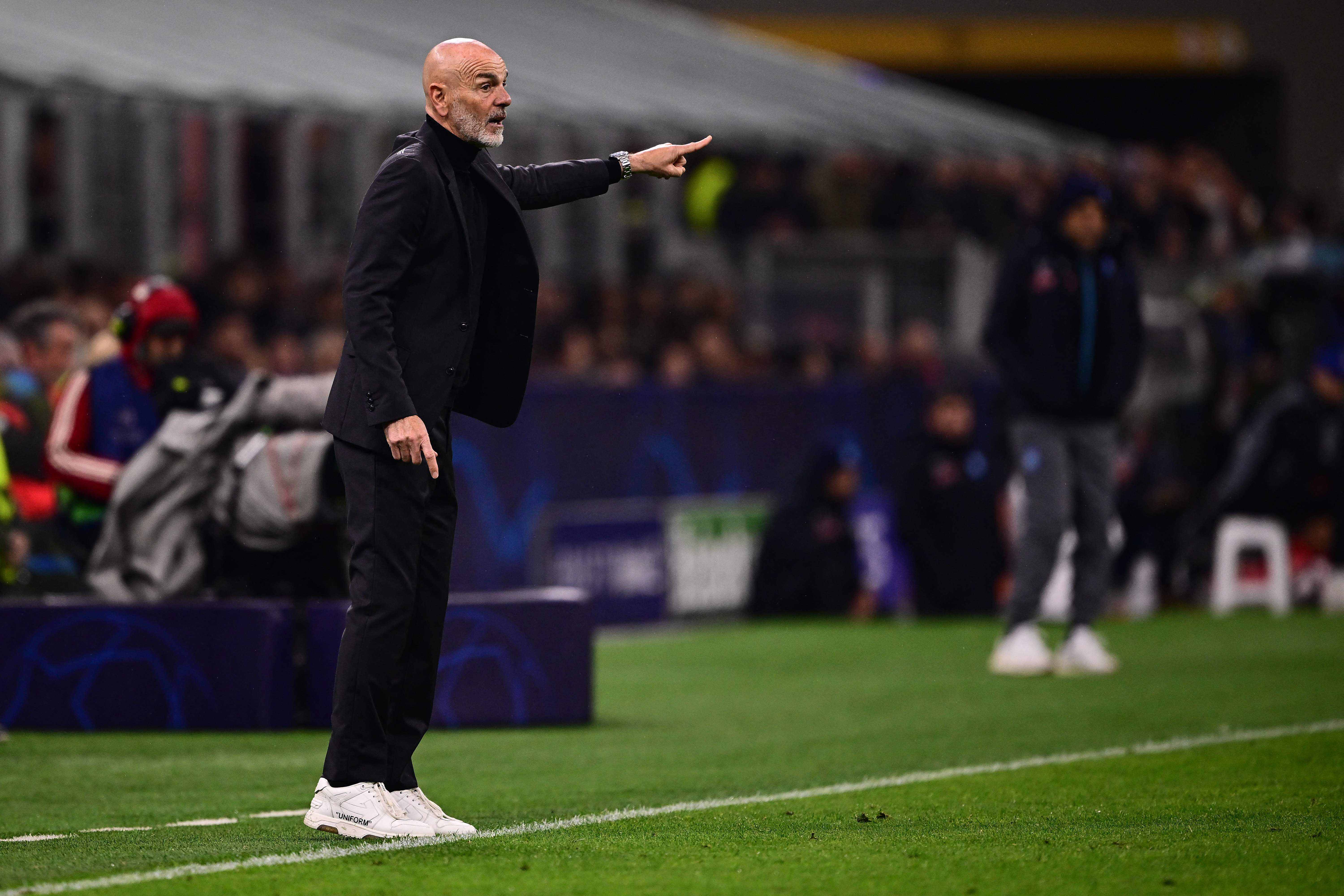 Pelatih AC Milan Stefano Pioli