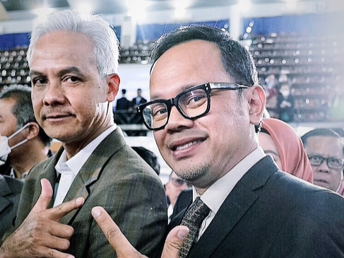Gubernur Jawa Tengah Ganjar Pranowo dan Wali Kota Bogor Bima Arya