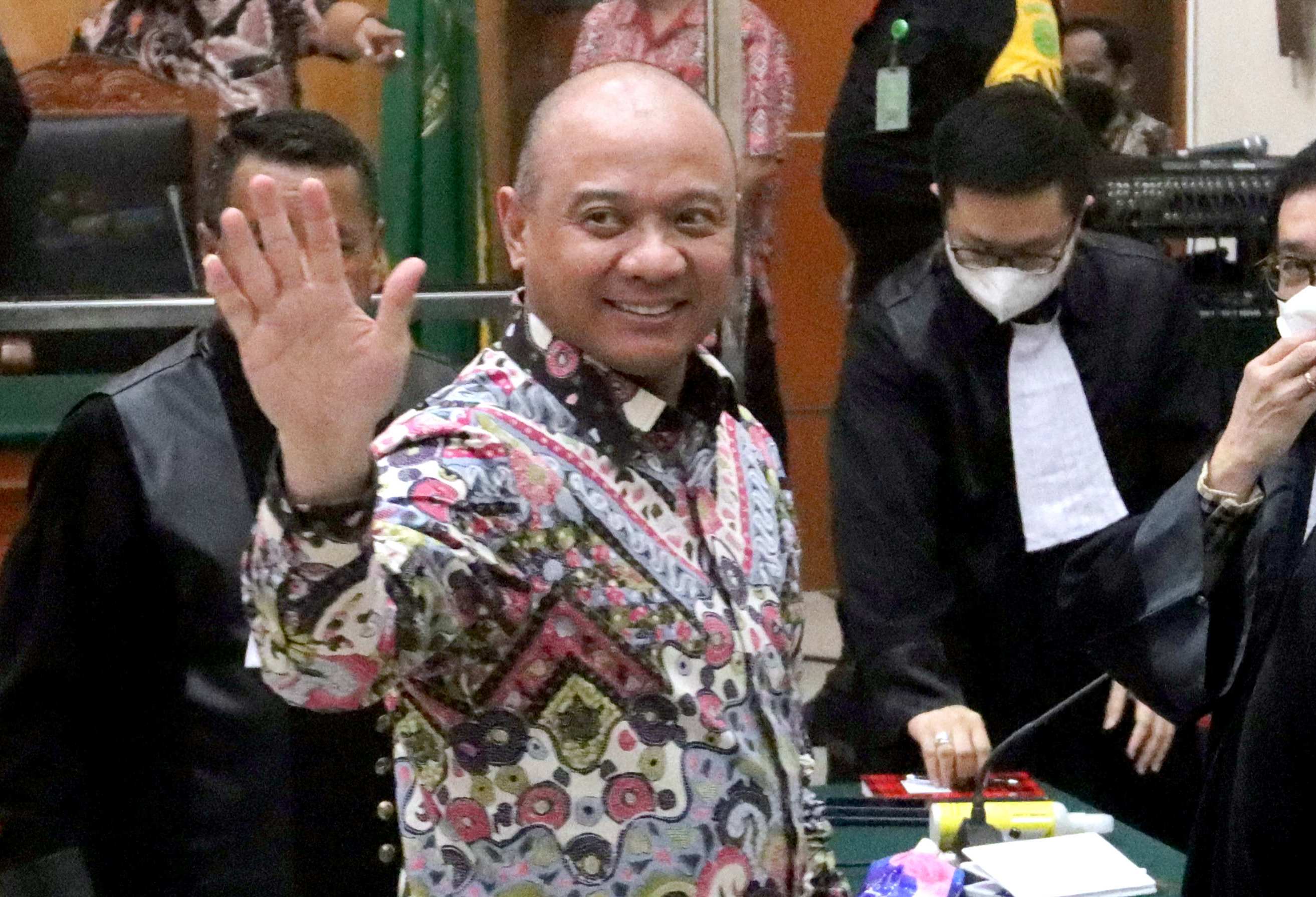 Mantan Kapolda Sumatera Barat, Irjen Pol Teddy Minahasa Putra dituntut hukuman mati  di Pengadilan Negeri Jakarta Barat, Kamis (30/3).
