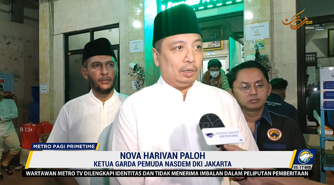 Ketua Garda Pemuda NasDem (GP NasDem) DKI Jakarta Nova Harivan Paloh. 
