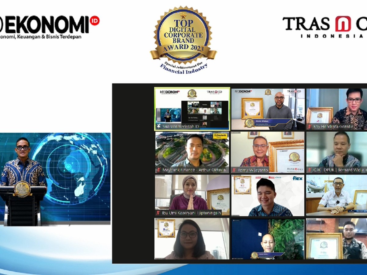 Ajang pemberian penghargaan 3rd Top Digital Corporate Brand Award 2023, Rabu (12/4).