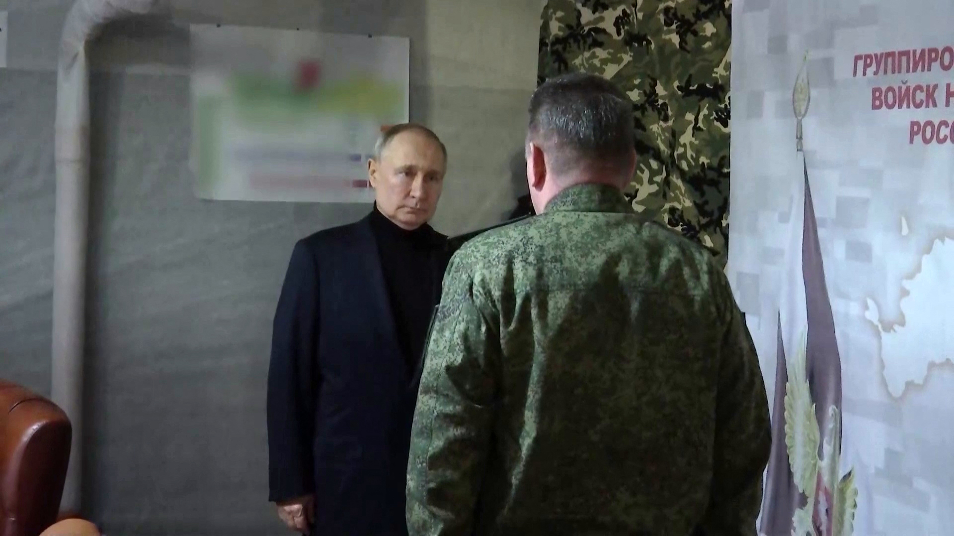 PRESIDEN Rusia Vladimir Putin mengunjungi markas militer di Luhanks dan Kherson, Ukraina, 18 April 2023.