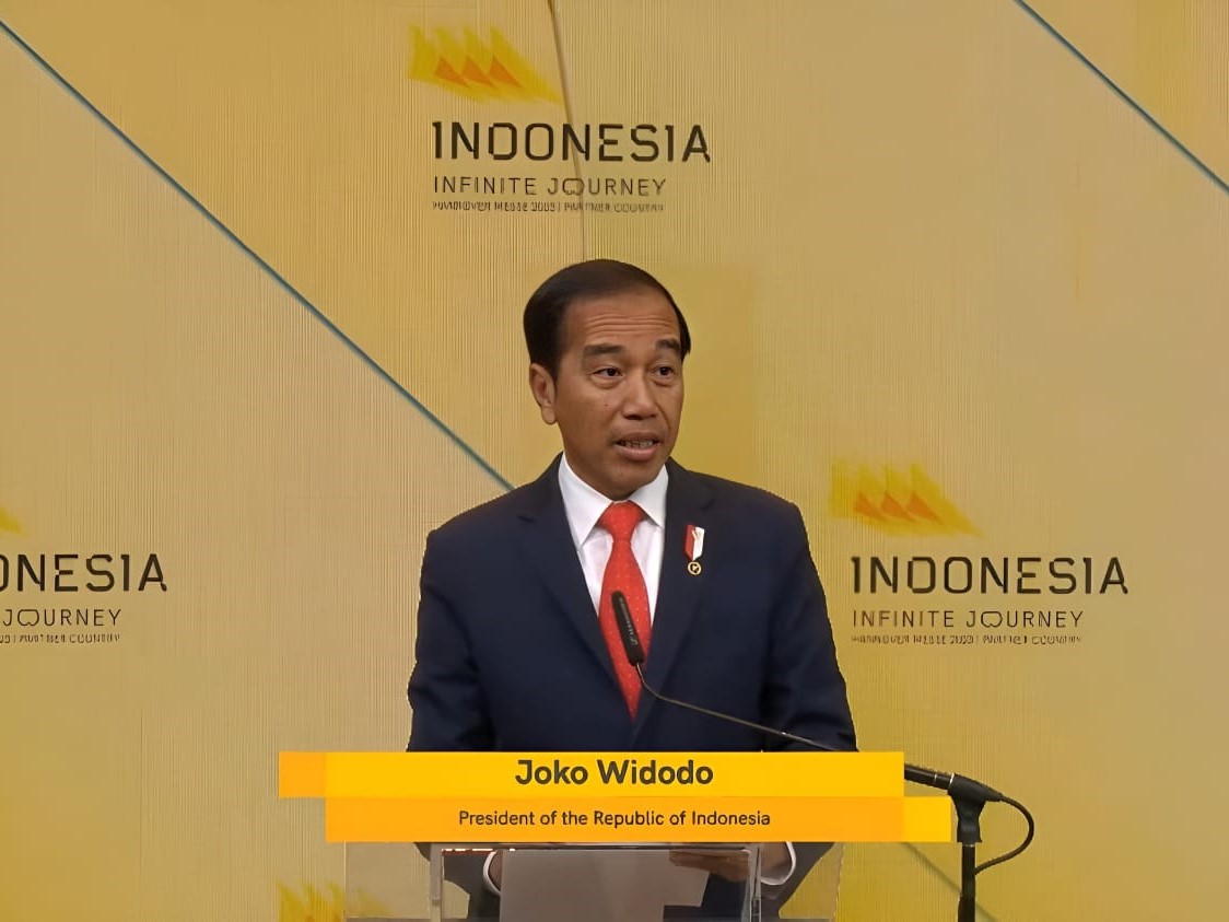 Presiden Joko Widodo di Hannover Messe 2023.