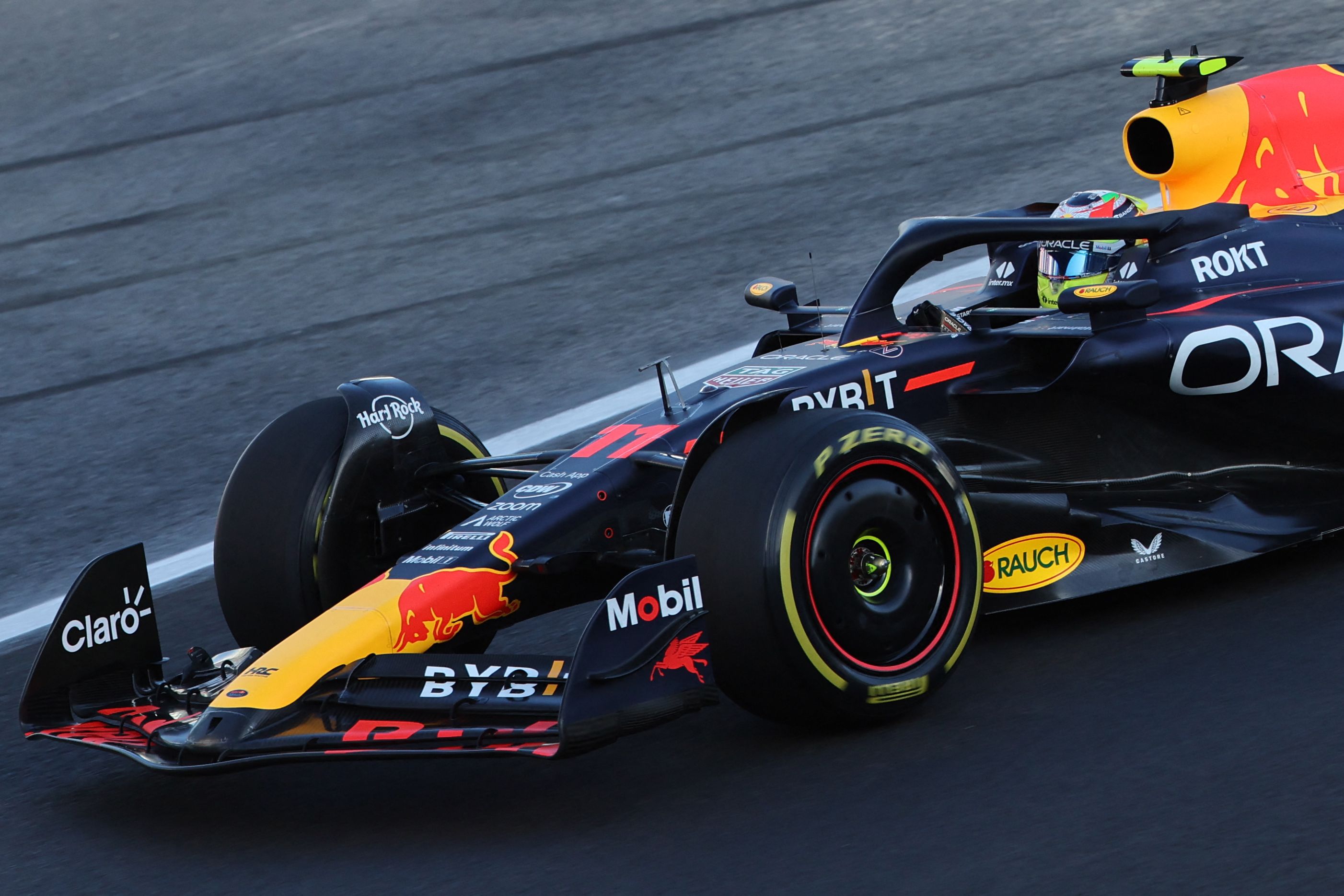 Pembalap Red Bull Sergio Perez
