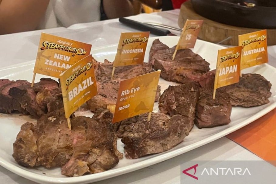 Tujuh jenis daging dari negara berbeda yang dihadirkan Steak Hotel by HOLYCOW melalui kampanye Steakploration.