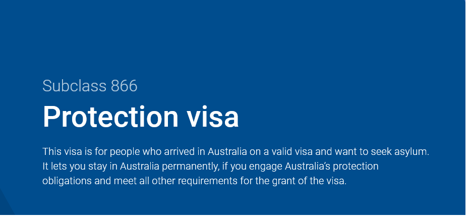 Protection Visa Subclass 866