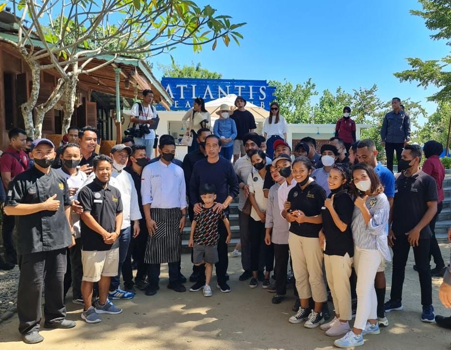 Presiden Jokowi di Labuan bajo saat Cek Kesiapan Pelaksanaan KTT Asean ke-42.