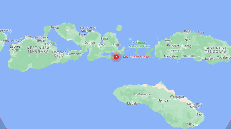 BNPB: Warga Kota Bima Rasakan Guncangan Gempa Magnitudo 5,7