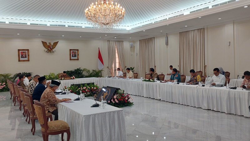 Rapat keamanan Papua yang dipimpin wapres.