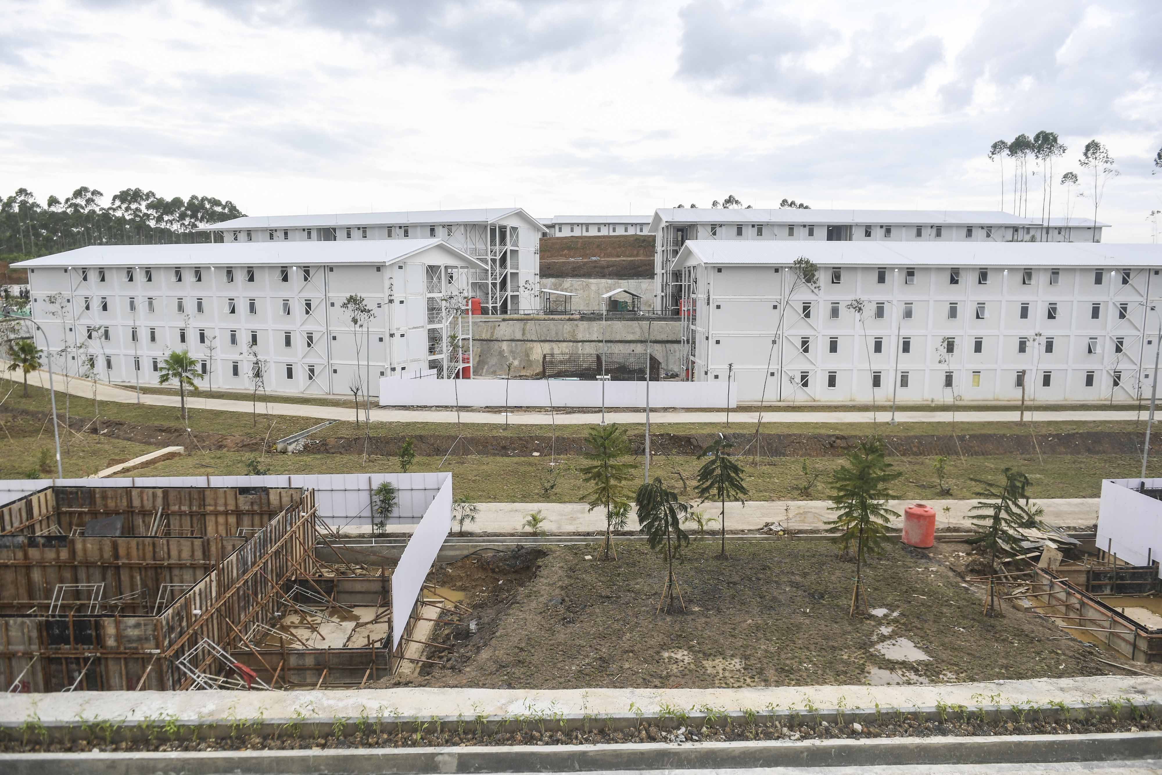 HUNIAN PEKERJA DI IKN NUSANTARA DI PENAJAM PASER UTARA, KALTIM.