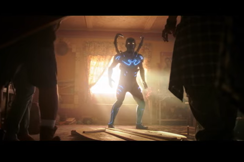Cuplikan trailer film Blue Beetle.