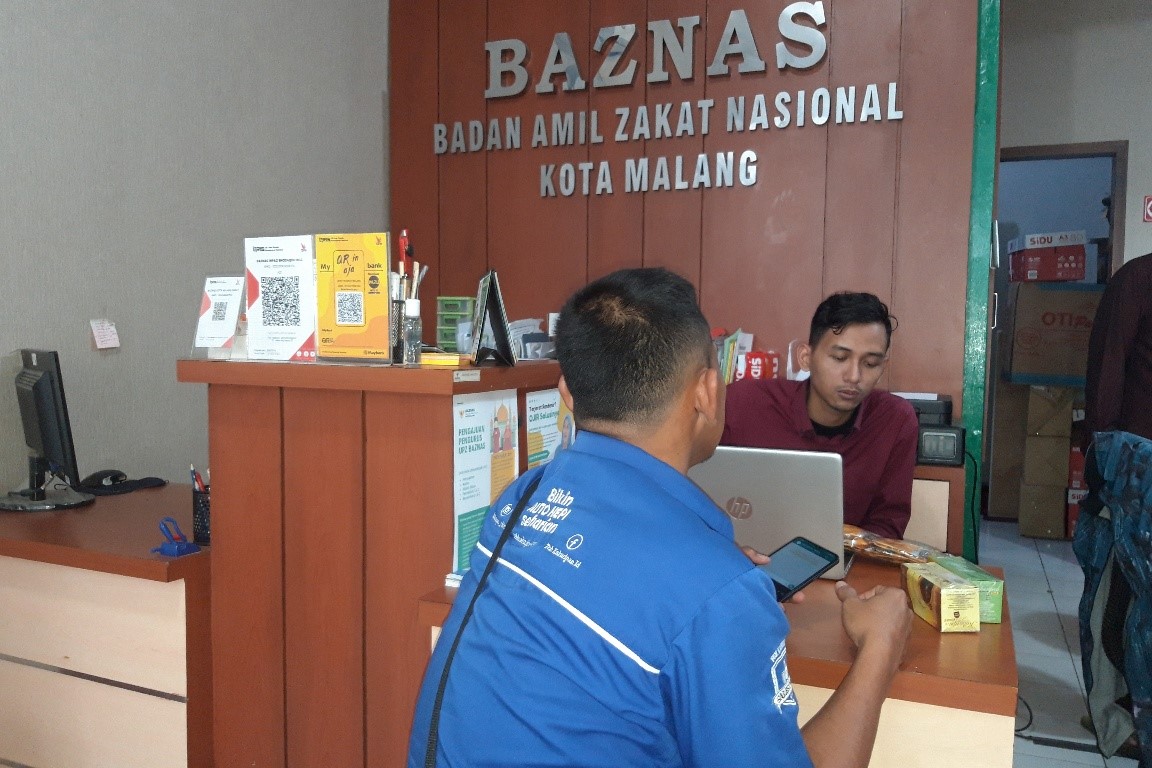 Badan Amil Zakat Nasional (Baznas) Kota Malang, Jawa Timur.