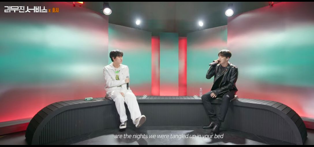 Lee Mujin dan Hoshi Seventeen duet bawakan left and right milik Jungkoo BTS dalam acara Lee mujin Service episode Selasa (25/4/2023)