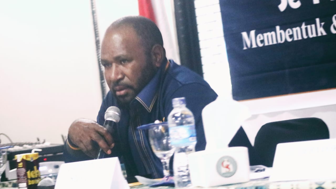Ketua DPD Partai Garuda Papua Pegunungan Danius Wenda.
