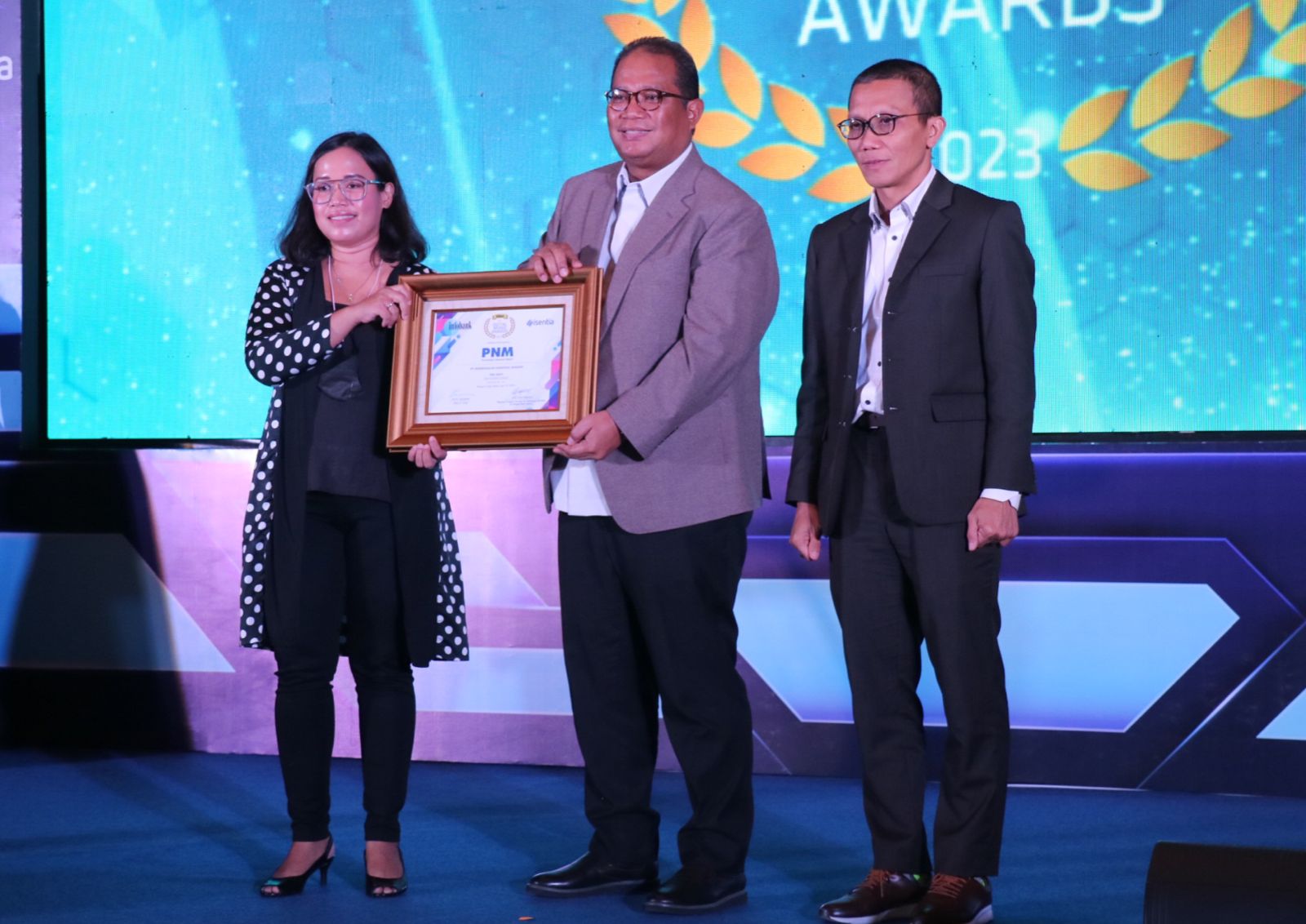 PNM berhasil meraih penghargaan dalam ajang 12th Infobank Digital Brand Award 2023 di Jakarta, baru-baru ini.