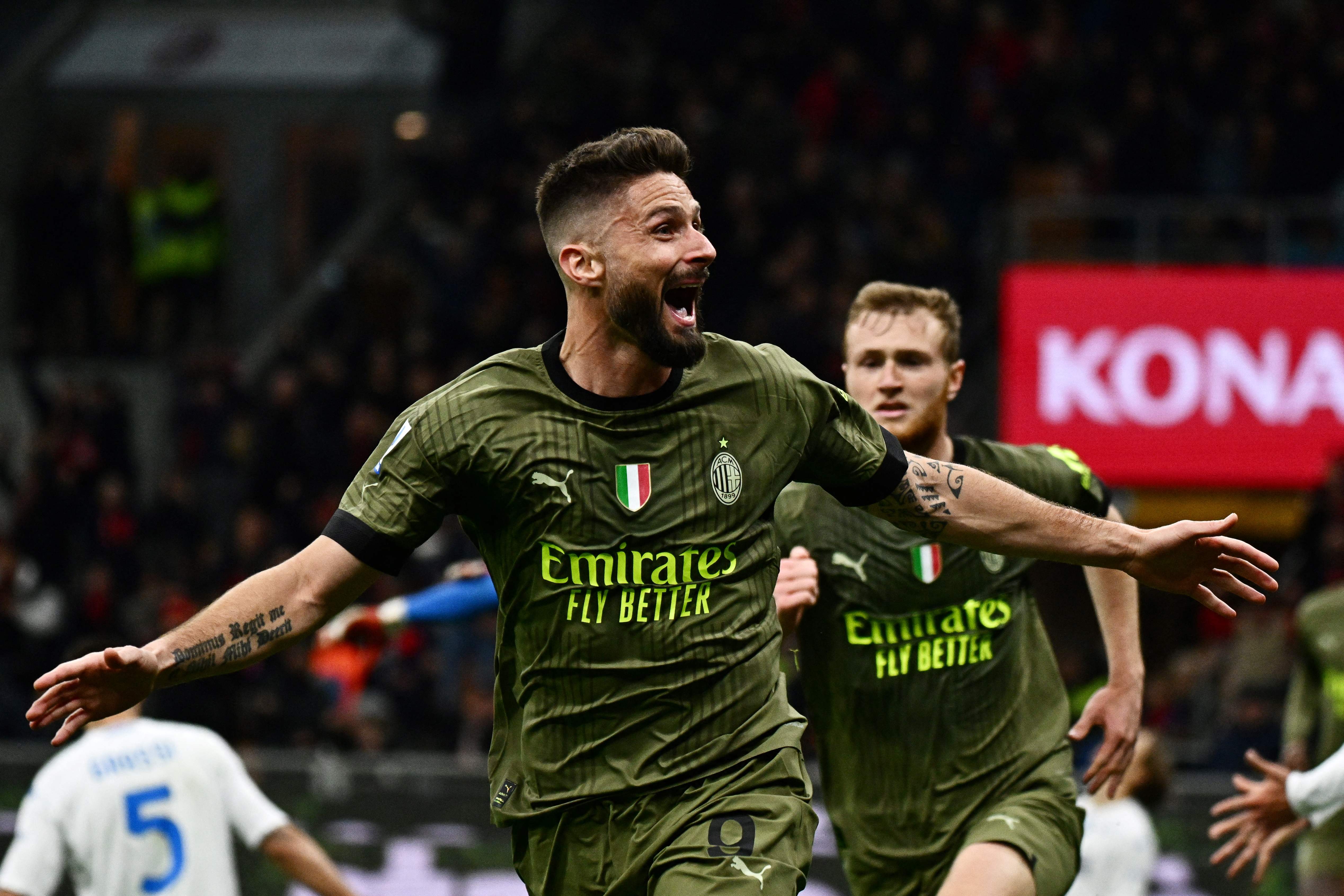 Penyerang AC Milan Olivier Giroud