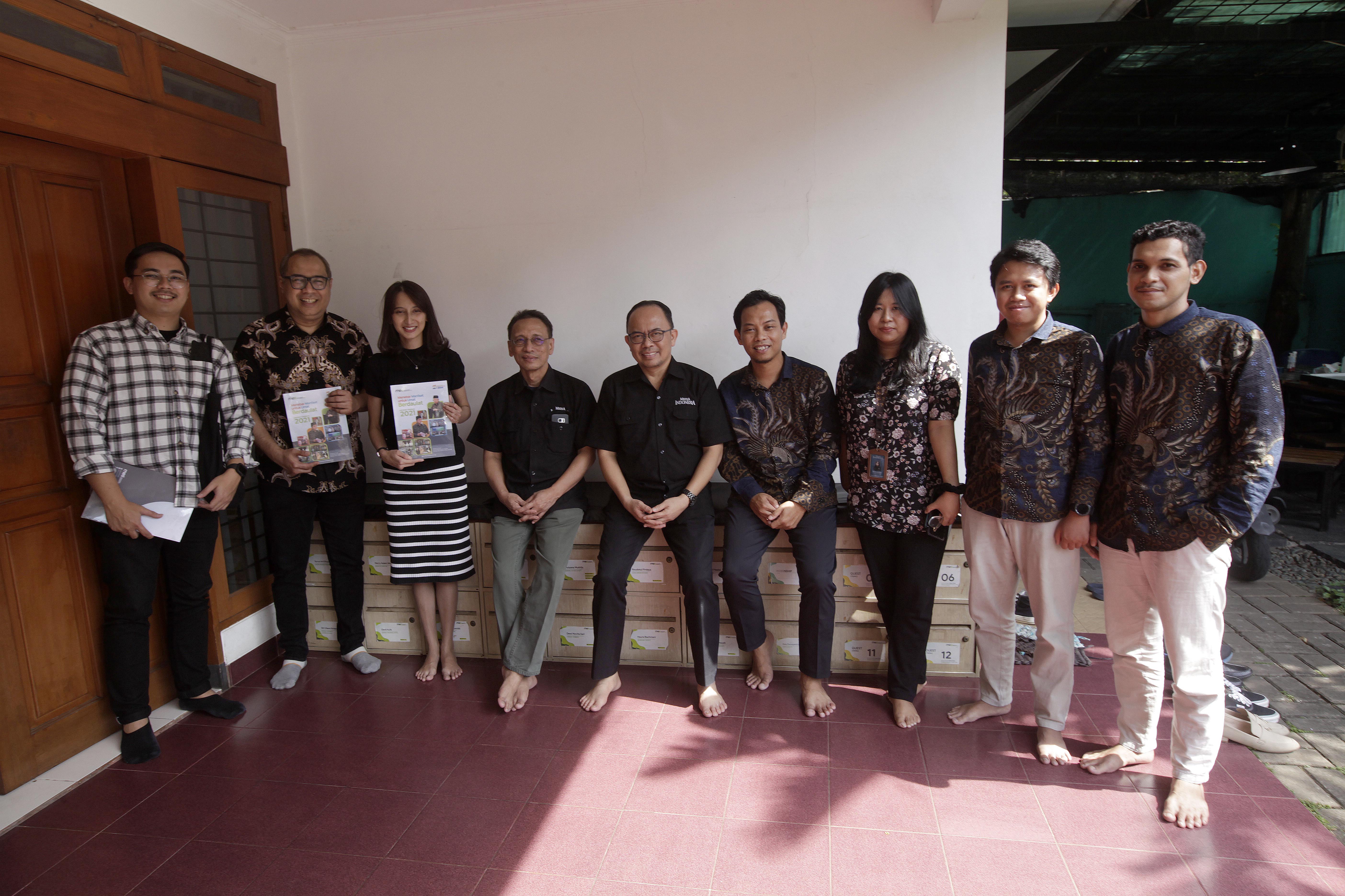 Kunjungan Redaksi Media Indonesia ke kantor Masyarakat Ekonomi Syariah