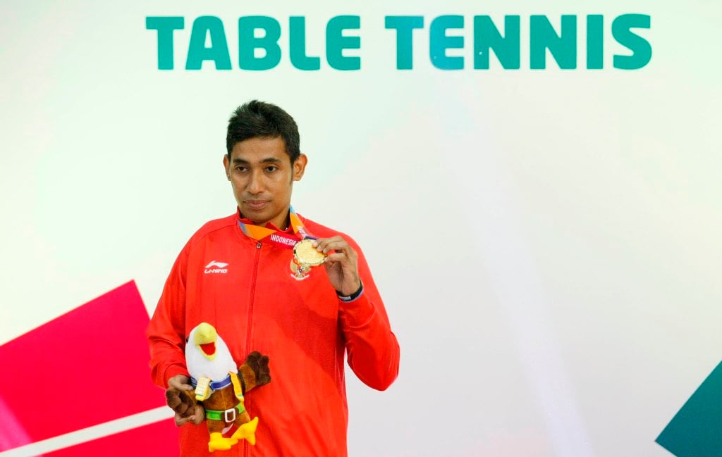 Atlet paratenis meja Indonesia, David Jacobs, meninggal dunia.