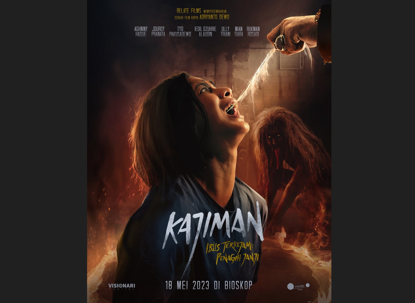 Poster film Kajiman: Iblis Terkejam Penagih Janji