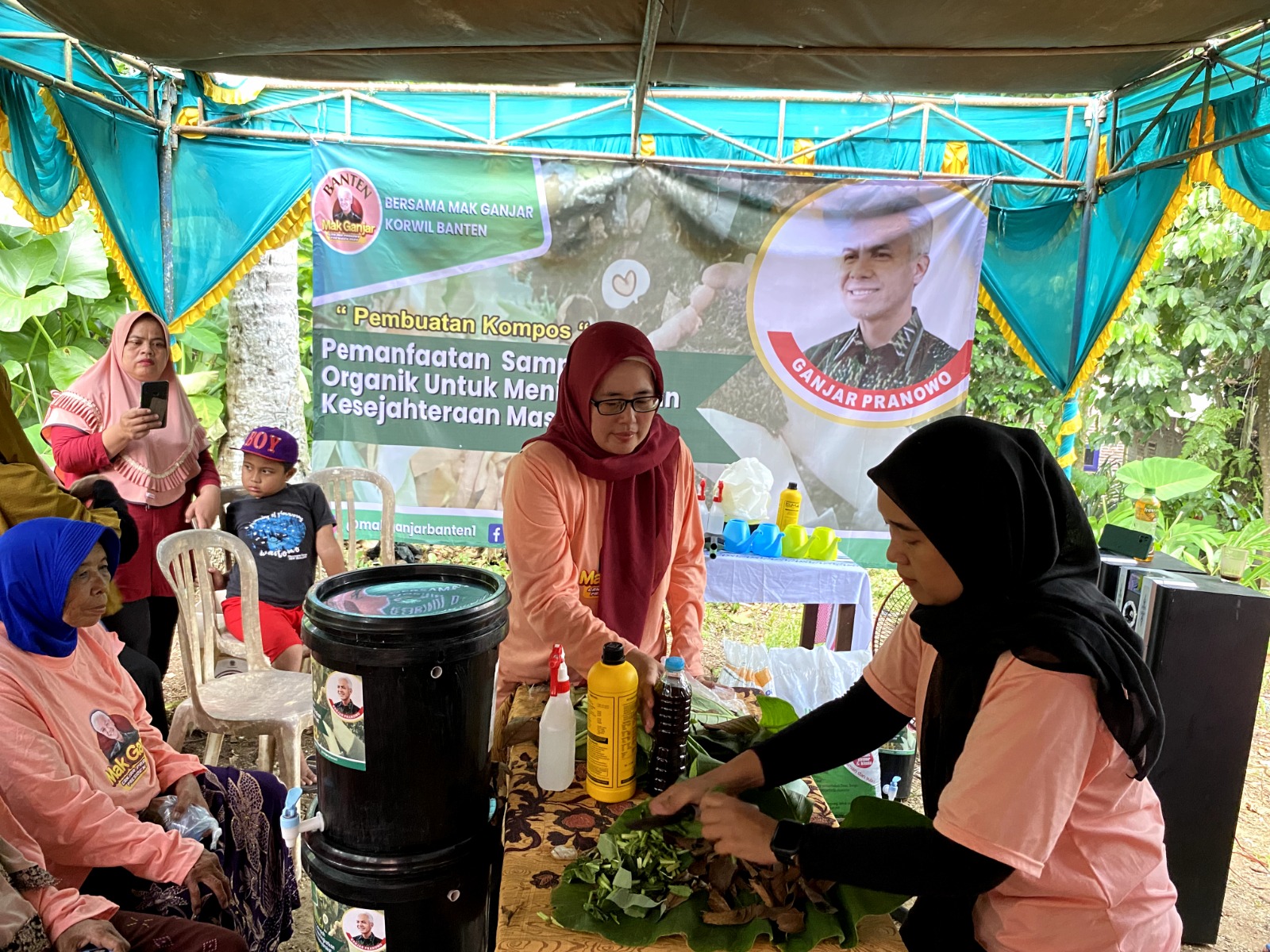 Mak Ganjar Banten gelar pelatihan pembuatan Pupuk Kompos