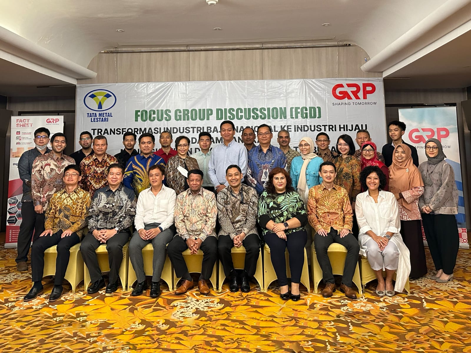 GRP dan TML menginisiasi pembentukan ekosistem rantai nilai industri baja pelat dari hulu hingga hilir yang peduli pada lingkungan hijau.