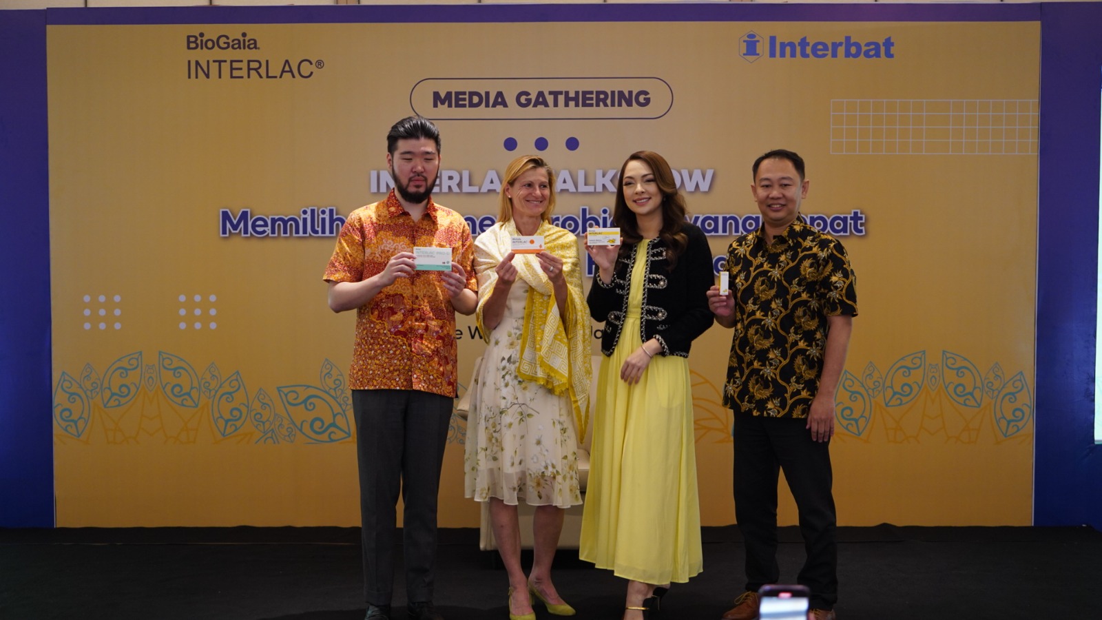 Acara Media Gathering yang diselenggarakan Interbat tentang probiotik di Jakarta.