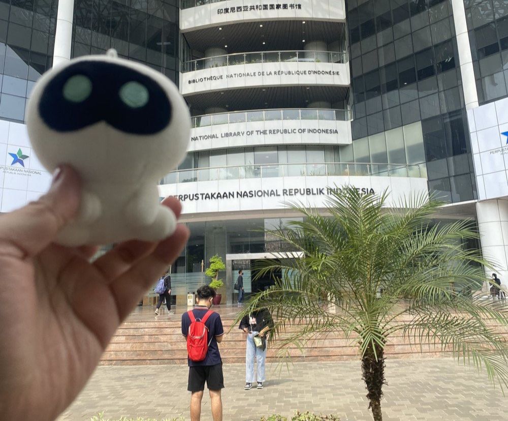 The Astronout dari JIn BTS dimainkan lewat gamelan di Perpusnas