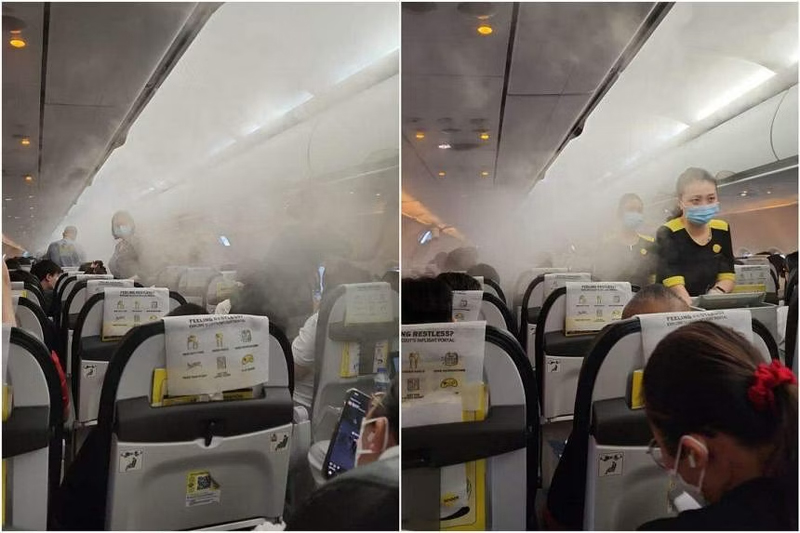 Pesawat maskapai Scoot tujuan Singapura harus berputar kembali ke Thailand setelah mengalami kendala teknis yang mengakibatkan kabin berasap