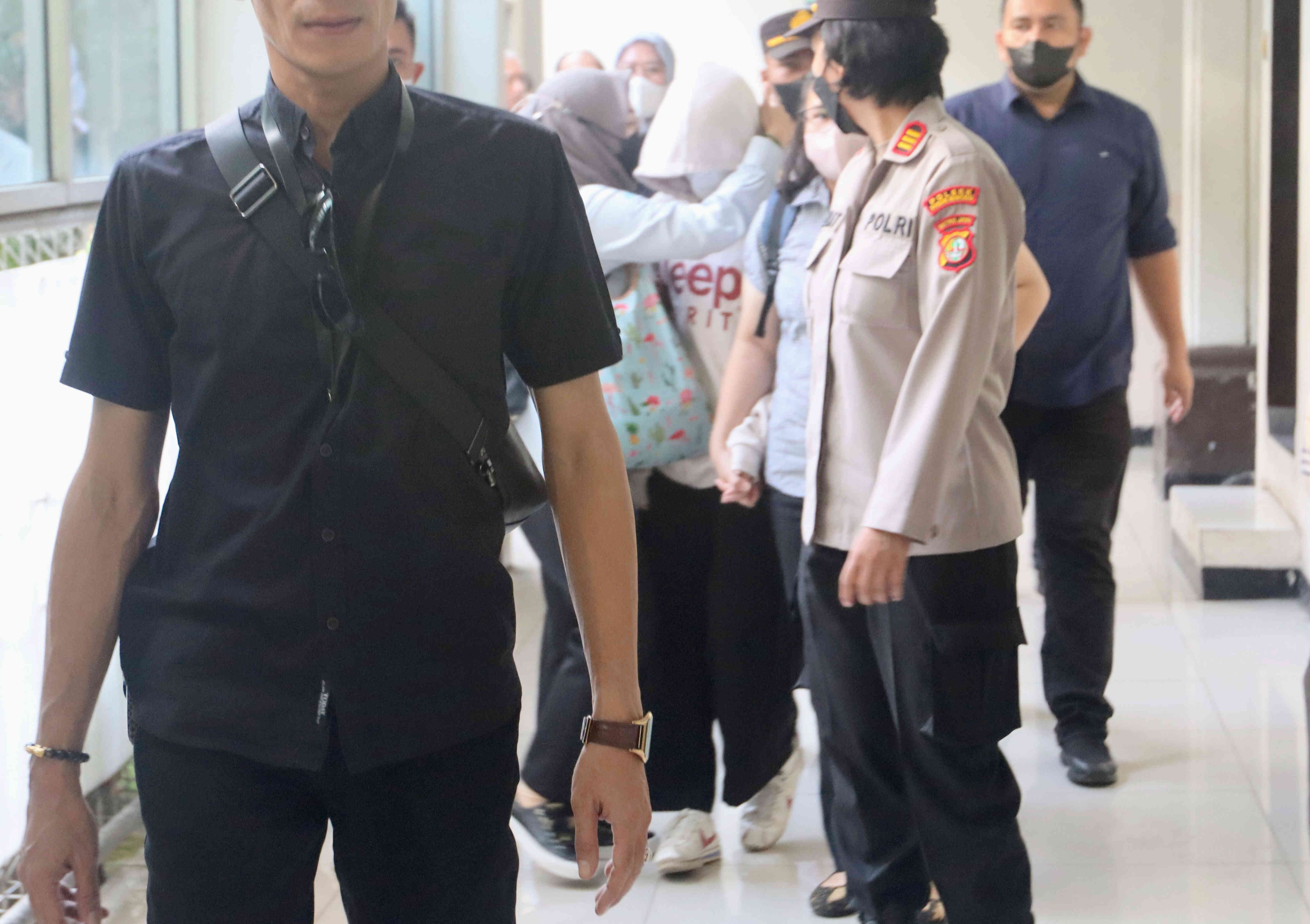 AG (kaos jeep) anak yang berkonflik dengan hukum dalam kasus penganiayaan berat terhadap Cristalino David Ozora, di PN Jaksel.
