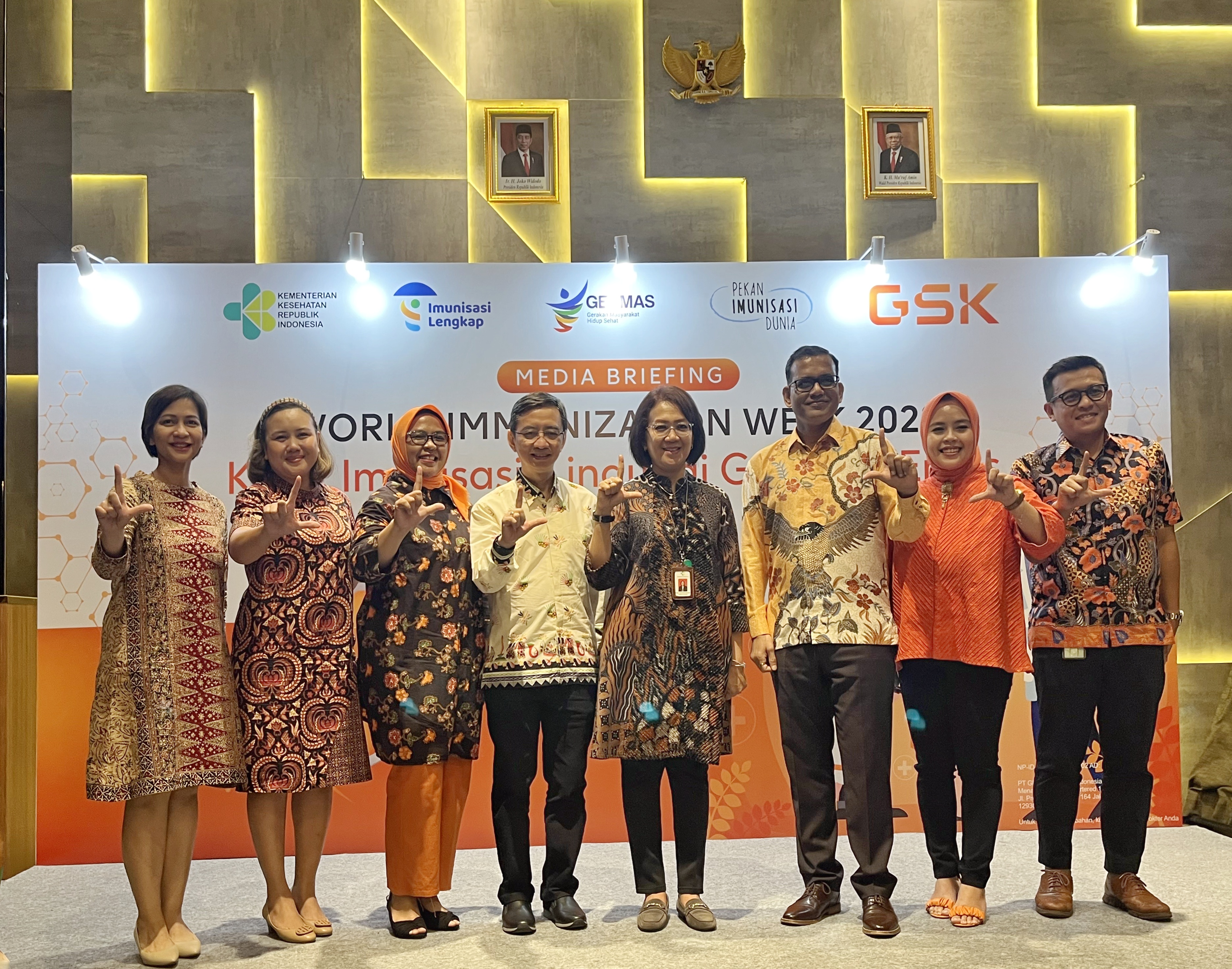  GSK berkolaborasi dengan Kemenkes menggelar Media Briefing tentang percepatan imunisasi pada Senin (8/5) di Jakarta.