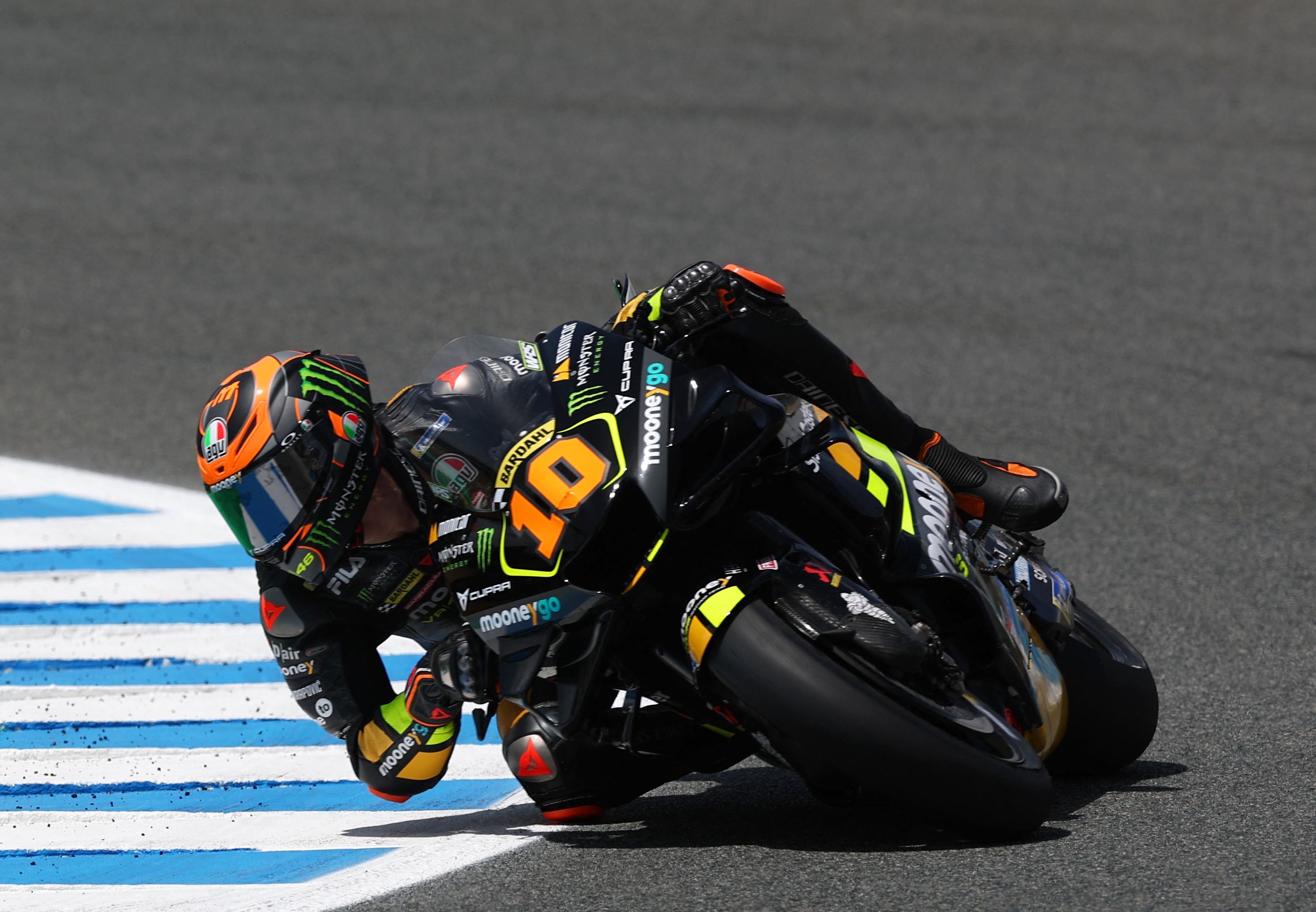 Pembalap tim Mooney VR46 Luca Marini.