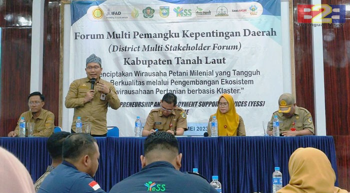 Acara Forum Multi Pemangku Kepentingan Daerah yang digelar Pemkab Tanah Laut, Kalimantan Selatan.