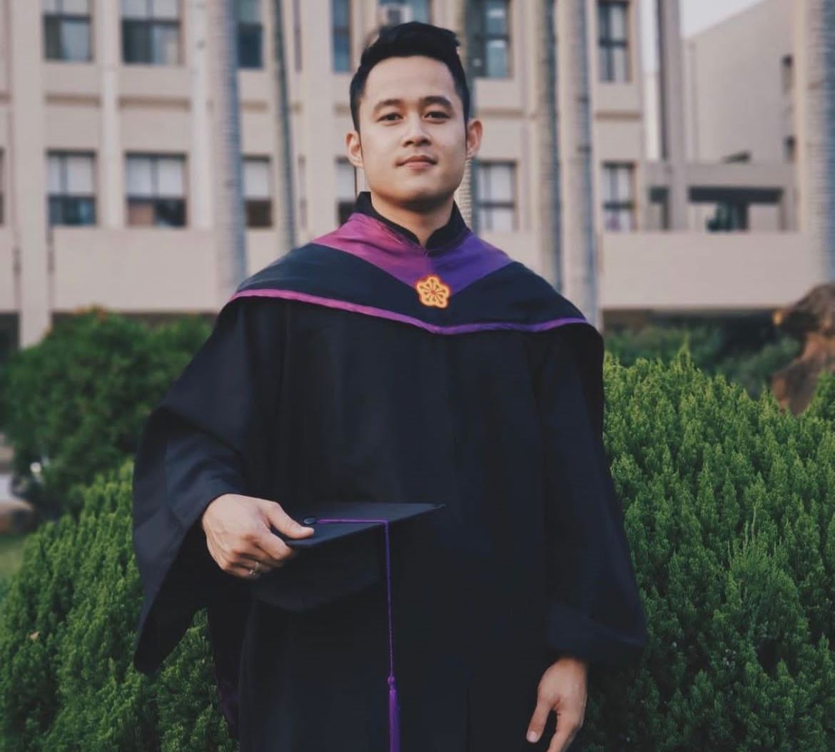 Iptu Muhammad Said Hasan STK SIK MA usai menamatkan program beasiswa pendidikan S-2 kepolisian di Taiwan.