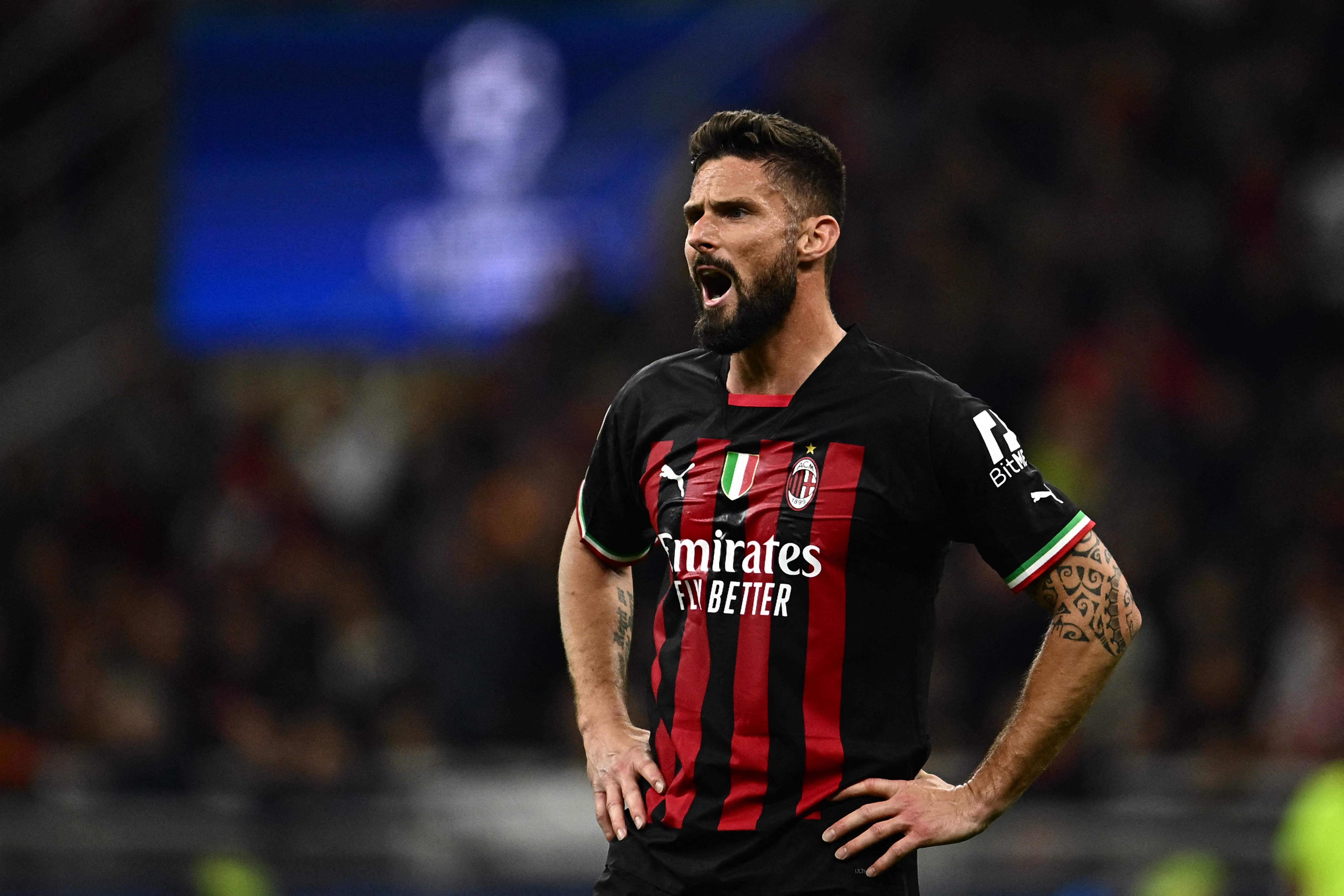 Olivier Giroud akan menjadi andalan di lini depan Milan setelah selama enam pertandingan liga terakhir belum mencetak gol. 