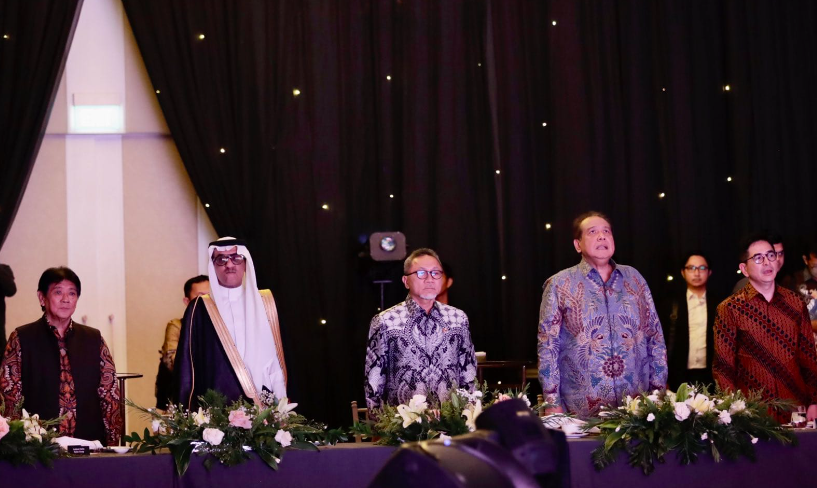 Menteri Perdagangan Zulkifli Hasan saat menghadiri acara Indonesia-Saudi Arabia Networking Dinner di Jakarta, Selasa (30/5) malam.
