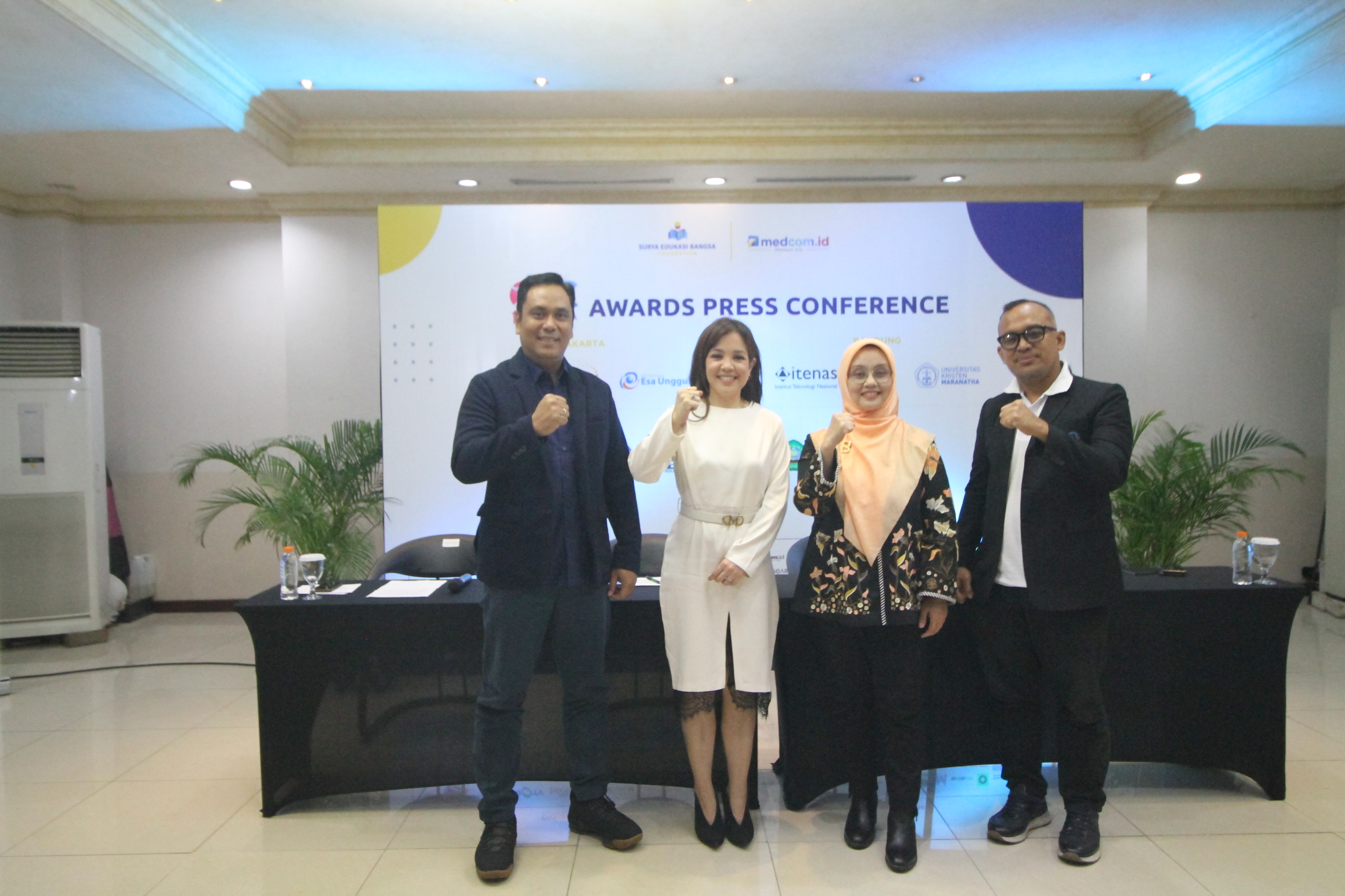 Konferensi pers OSC Awards di Jakarta, Senin (29/5). 