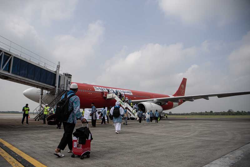 Ilustrasi - Senin (29/5), Kloter 1 calon jemaah haji asal Kalimantan Selatan diberangkatkan ke Mekkah.