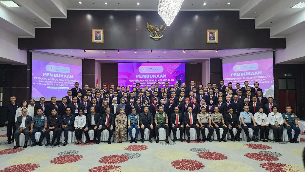 Para peserta kegiatan Pemantapan Nilai-nilai Kebangsaan yang digelar oleh Lemhanas di Jakarta.