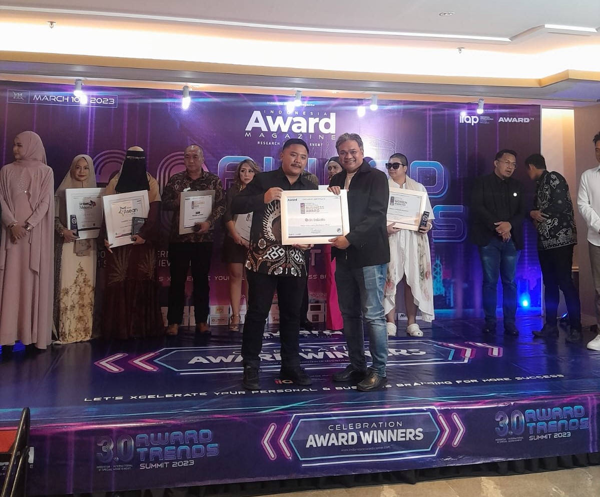 Penghargaan untuk platform pengembangan bisnis mytokoto