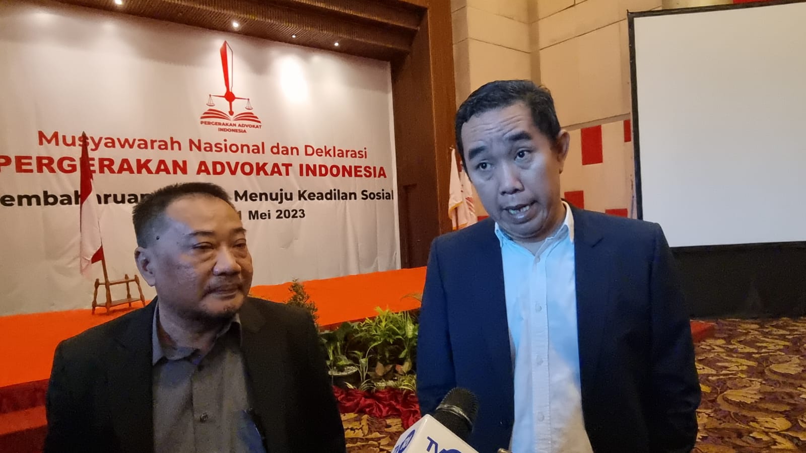 Ketua Umum Pergerakan Advokat Indonesia Heroe Waskito