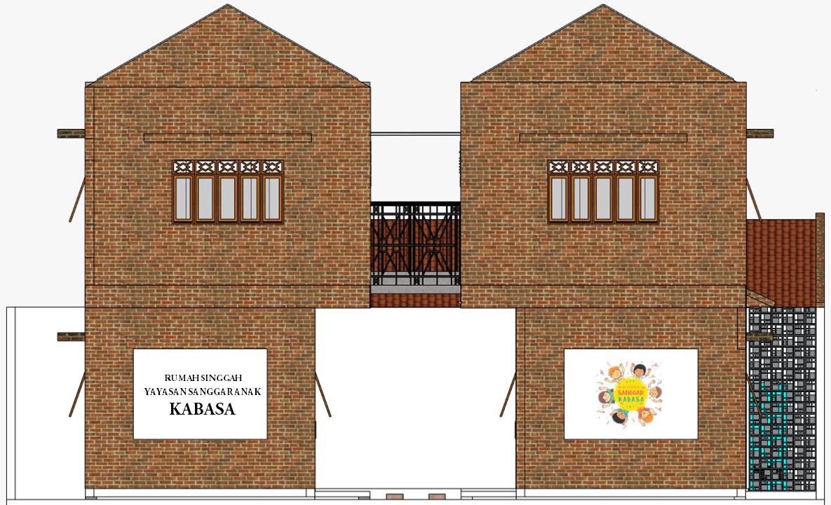 Desain rumah singgah Yayasan Sanggar Anak kabasa