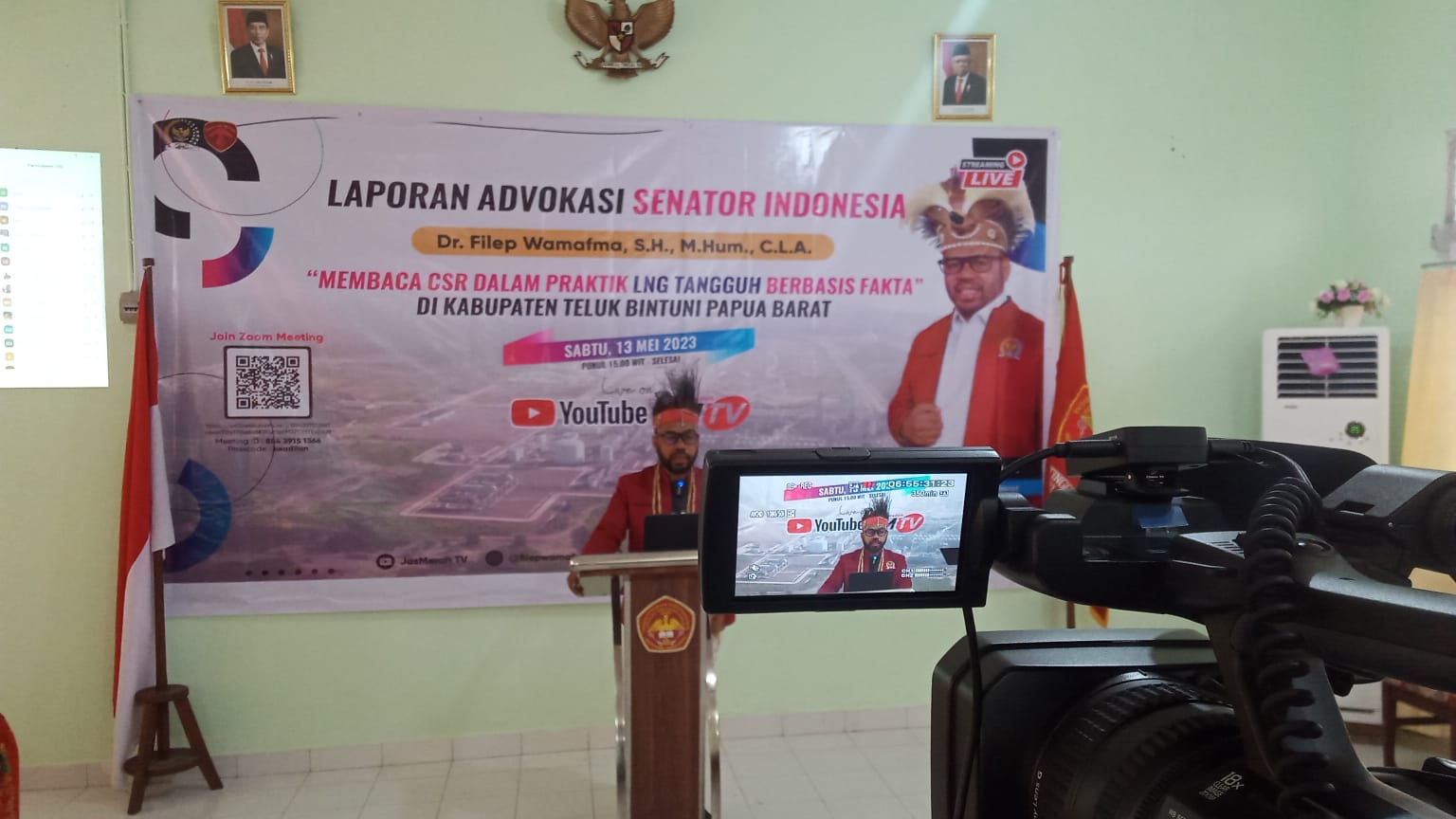 Anggota DPD RI asal Papua Barat Filep Wamafma.